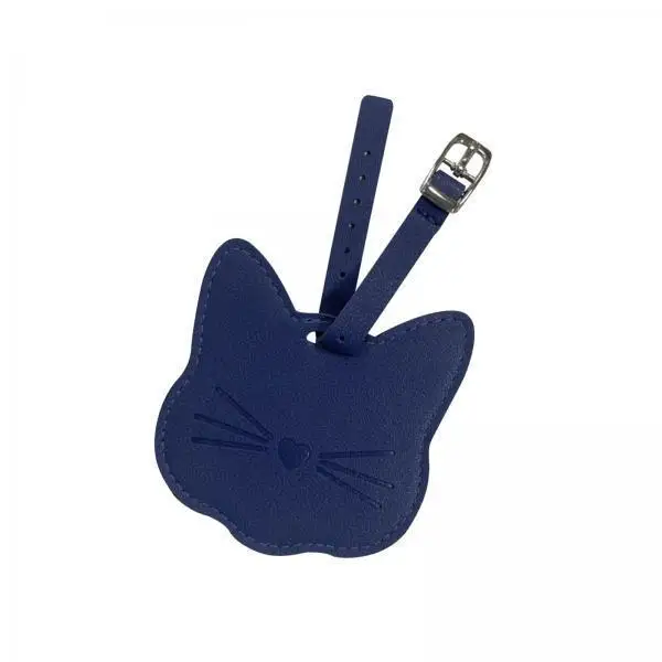 

Slim Luggage Tag Faux Leather Suitcase Identification Marker Name Card Holder for Business Travel