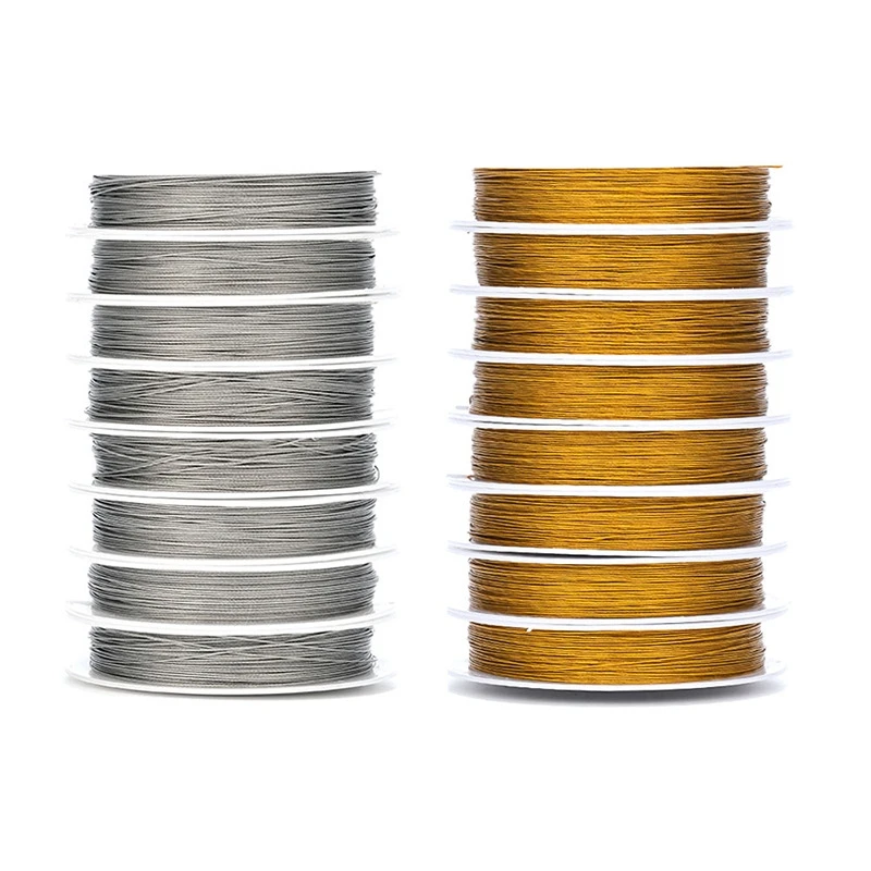 0,3-1mm Edelstahldraht Perlenband Fischerschnur Faden für Schmuckherstellung, DIY-Bastelzubehör – Detail 6
