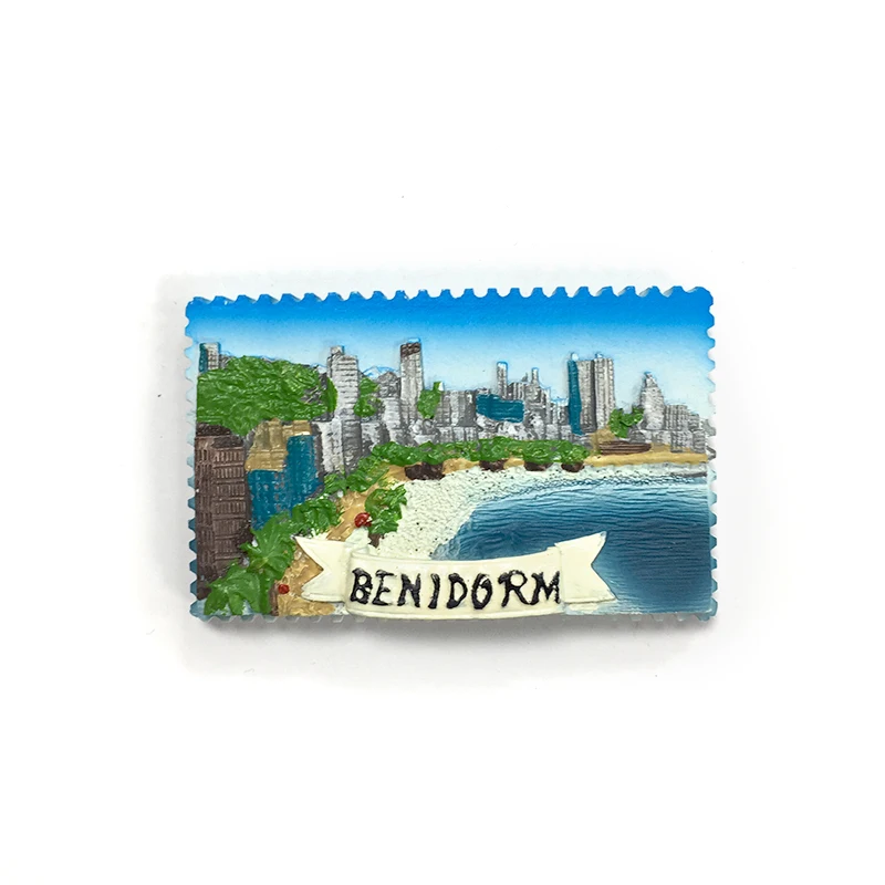 

Benidorm 3D Resin fridge magnet - A popular tourist destination in Spain