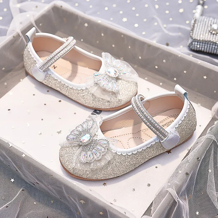 Strass-Haken-und-Schlaufen-Mädchen-Mary-Jane-Schuhe für Partys, Hochzeiten, Shows, elegante, süße Prinzessinnenschuhe – Detail 9