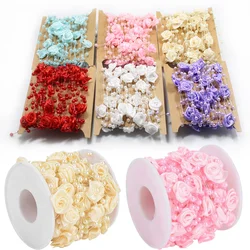 5M/Roll 4mm Rose Artificial Pearl String Beads Garland Faux Pearls Beads Rose String For DIY Vases Filler Wedding Party Decor