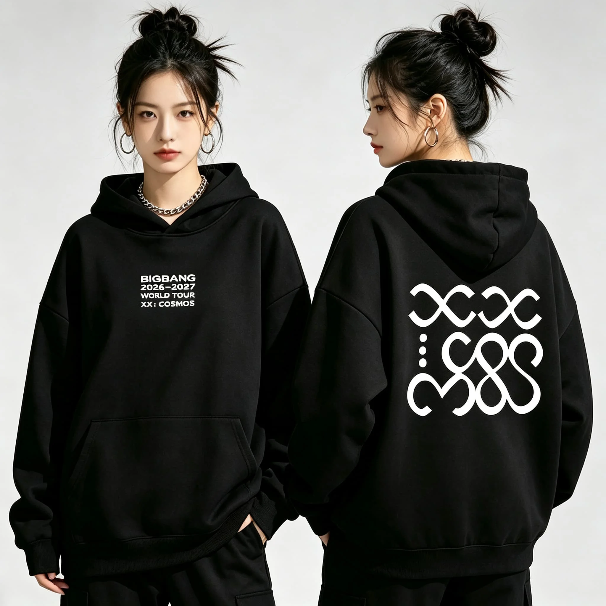 Bigbang 2026-2027 World Tour XX: Cosmos Hoodie Herren Damen Oversized Pullover Hip Hop Streetwear Kpop Konzert Fans Sweatshirt – Detail 4