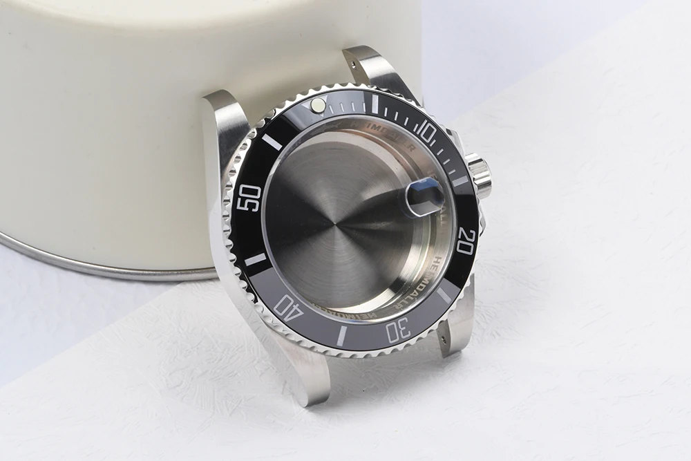 Stahlgehäuse GHOST C3 Leuchtendes Saphirglas Taucheruhrengehäuse für NH35/NH36 Automatikwerk Uhrenmod passend für Seiko Mod – Detail 3