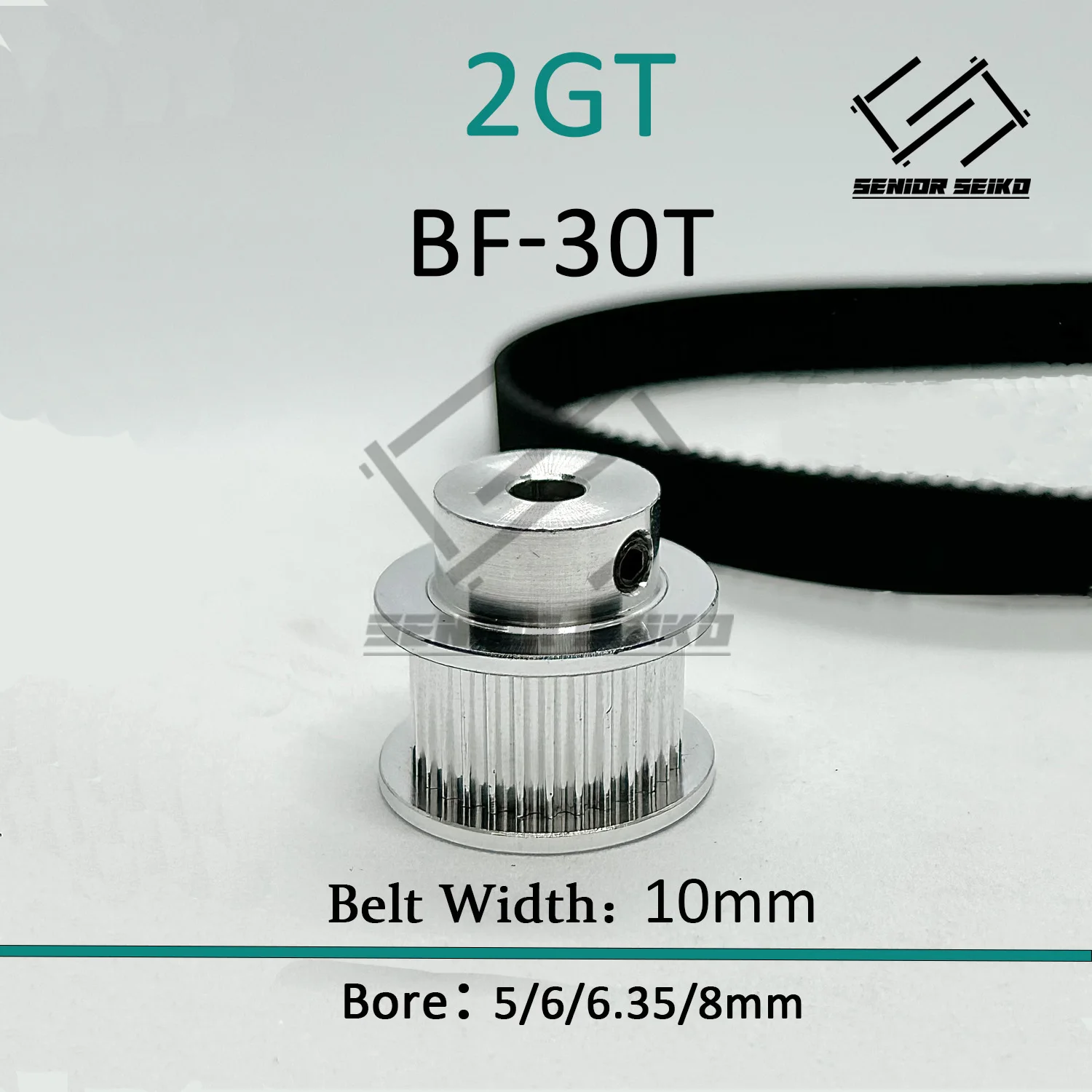 2GT 2M 30Teeth 60T GT2 60Teeth 30T Timing Belt Pulley Set Belt Width 10mm Bore 5~14mm 2:1 Wheel Synchronous Pulley Belt Kit