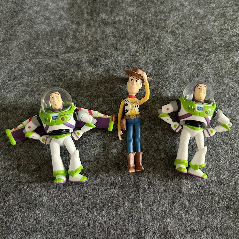 Disney Toy Story Buzz Lightyear Woody Cartoon Handmade Model Cute PVC Action Figure Collection Decoration Kids Gift Ornament Toy