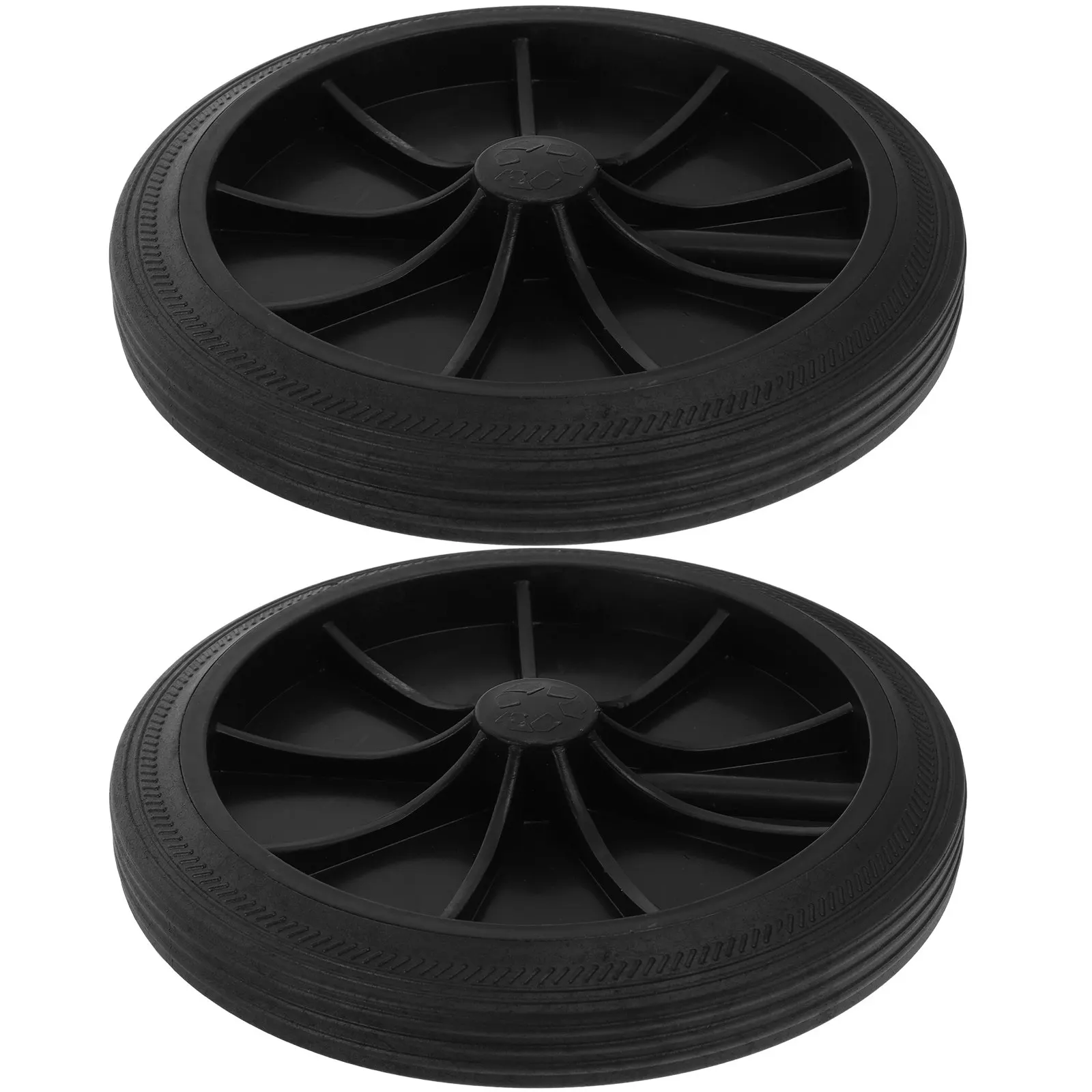 

2Pcs Trash Can Wheels Set Plastic Wear-Resistant Casters for Heavy Duty Garbage Bins Home Park Public Building Office Sanitation