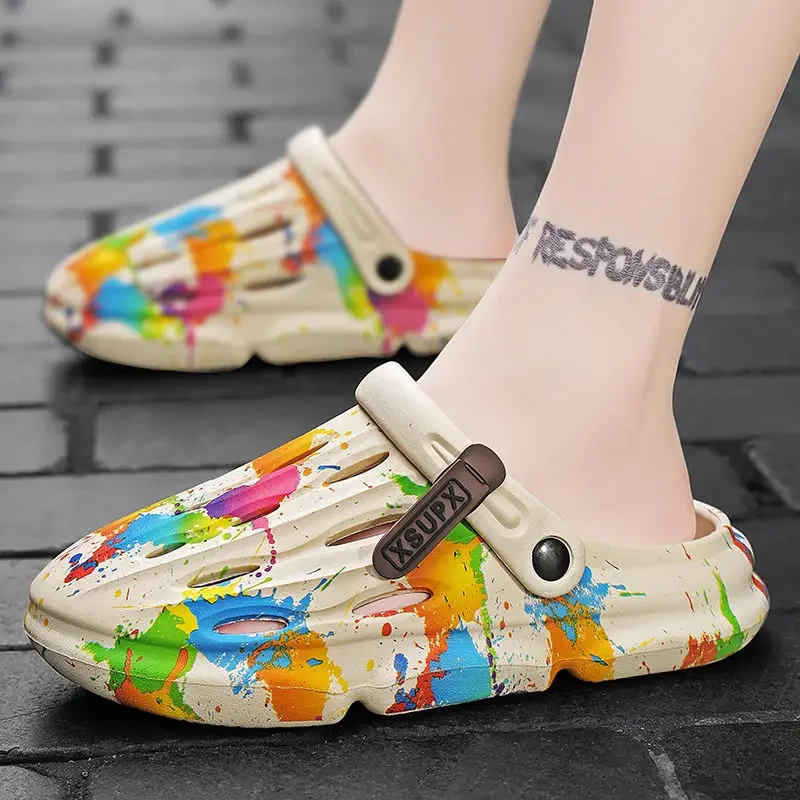 

Слайды Outdoor Height Eva Hole Летняя распродажа Веселая дешевая обувь Мужские тапочки Liquidation Низкая цена Для взрослых Повседневная тенденция 2025 Мужская обувь