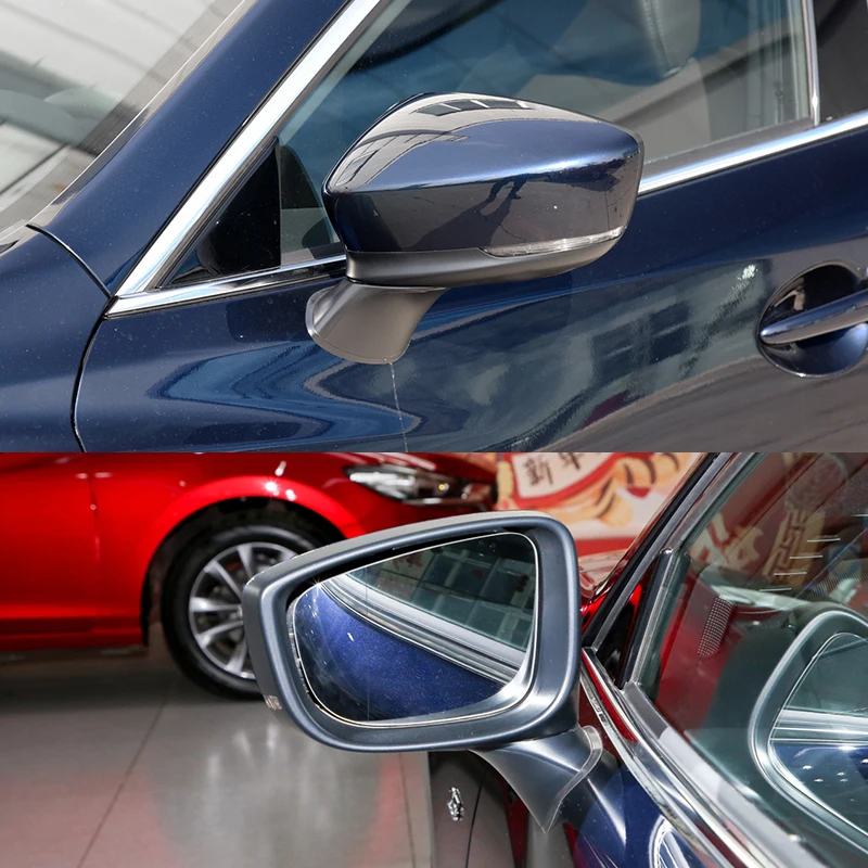 Für Mazda 6 Atenza 2018 2019 2020 2021 Auto-Seitenspiegel-Rahmen Untere Basisabdeckung Kappe Deckel Rückspiegelglas – Detail 2