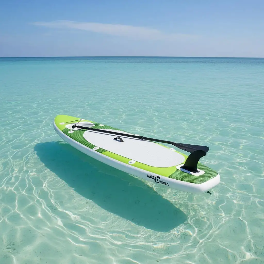 Aufblasbares SUP-Board-Set, Grün, 330x76x10 cm