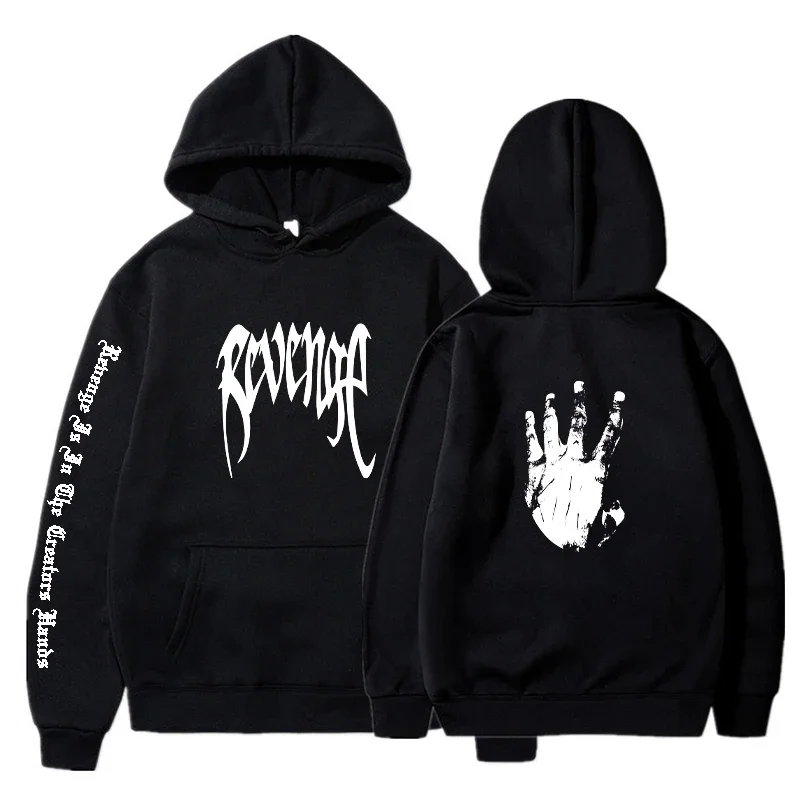 Wraak Hoodies Mannen Mode Bedrukt Lange Mouwen Sweatshirts Vrouwen Casual Harajuku Hiphop Streetwear Capuchon Sudaderas