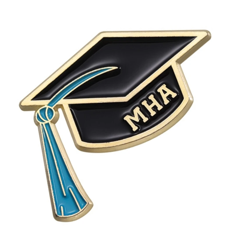 Graduate Enamel Lapel Pin for Graduation Gown Graduation Hat Decoration