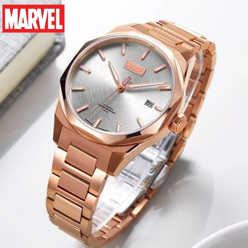 Marvel Avengers For Women Watches Fashion Automatic Wristwatch Stainless Steel Sapphire Crystal Date New Mechanical Montre Femme