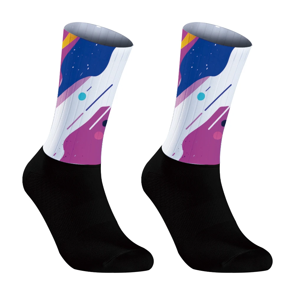 Anti Pro Seamless Bike Socks, Team Slip, Road Ride, Corridas ao ar livre, Ciclismo, Novo, 2024