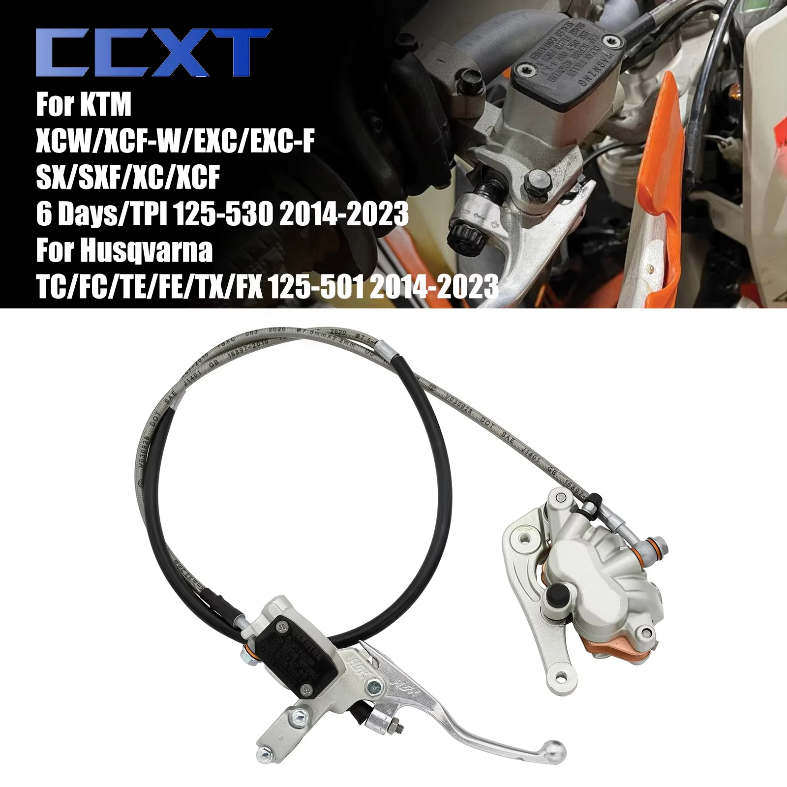 

Motorcycle Front Brake Caliper Master Cylinder Oil Hose Brake Handle Pump Assembly For KTM SX XC SXF XCF EXCF EXC 125-530 Parts
