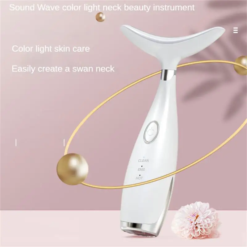 

Face Lifting Massager Neck Facial Lift EMS Skin Tightening LED Photon Therapy Vibration Anti Wrinkle Reduce Double Chin Remover