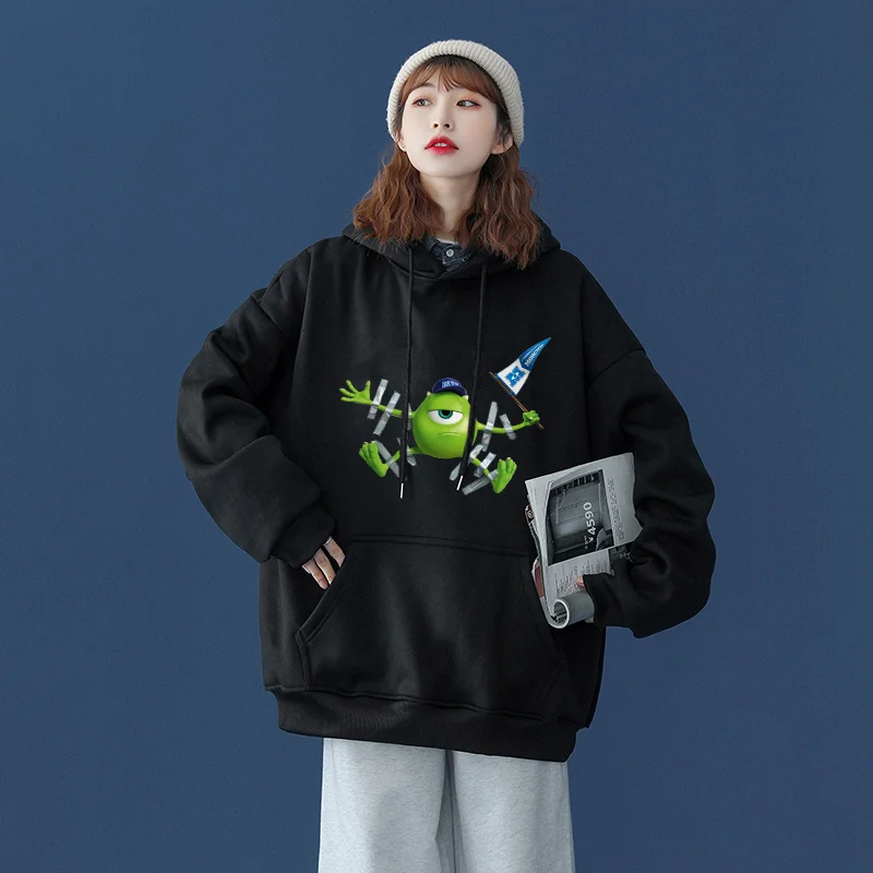 Disney Monster University Sullivan Mike Hoodie Sweatshirt Men's and Women's Fashion Casual Student Street Clothing Hoodie