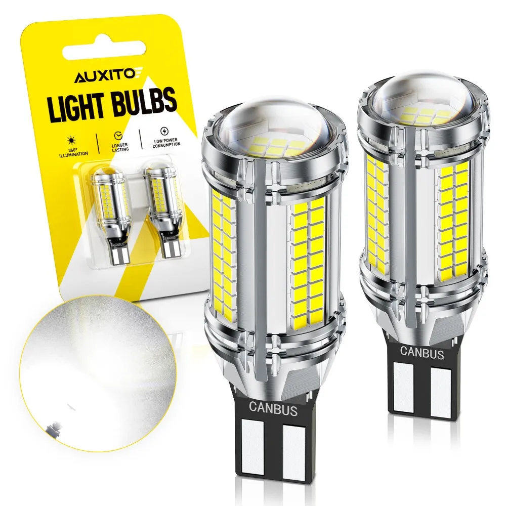 2Pcs AUXITO W16W T15 LED Bulbs Rear Back-up Light Canbus for BMW VW Ford 912 921 T16 LED Car Reverse Lamp With HD Projector LENS