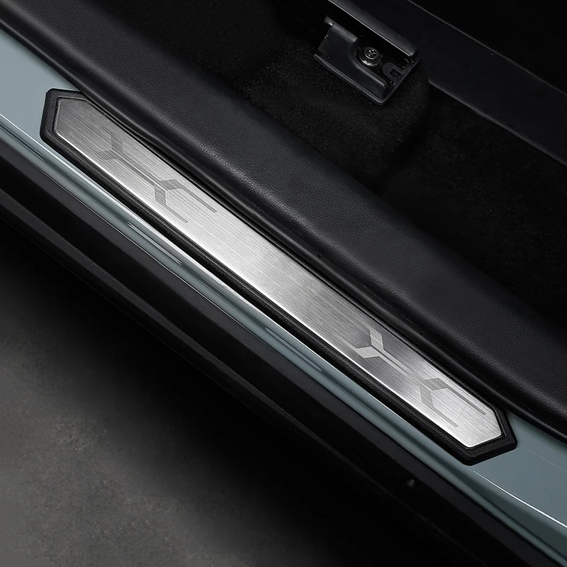 عتبة باب السيارة غطاء ألواح بالية ترحيب دواسة عتبة شرائط لتويوتا RAV4 XA50 2019 2020 2021 2022 2023 2024 2025 الهجين #5