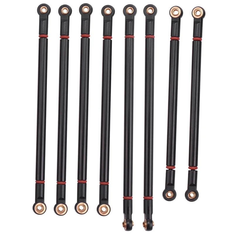 M18K-8Pcs/Lot Metal Link Rod 313MM Wheelbase Suit for Axial SCX10 1/10 RC Crawler Car Parts