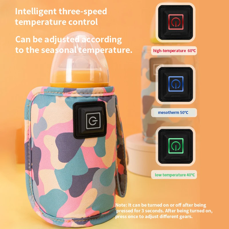 USB زجاجة الطفل دفئا المحمولة الحليب سخان سريع آمن التدفئة للسفر الغذاء المشروبات الاحترار حقيبة متعددة الأغراض