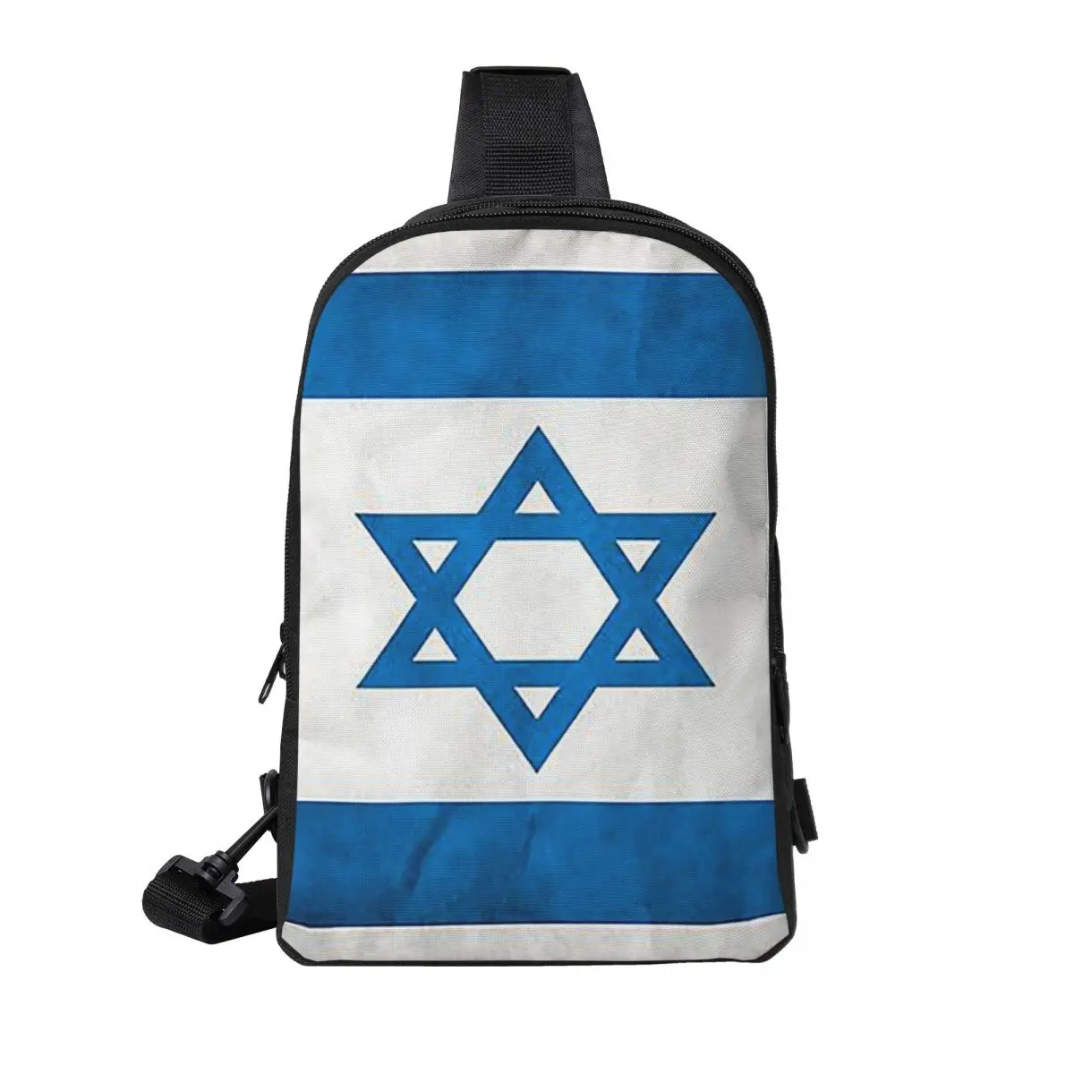 

Israel Israeli Flag National Flag Of Israel Chest Bag Men Sling Crossbody Backpack Chest Bag Travel Hiking Daypack Shoulder Bag