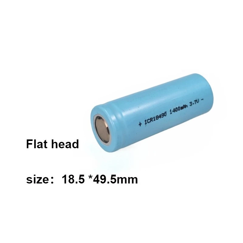 2pcs/lot ICR18490 1400mAh 18490 Rechargeable Lithium Battery 3.7V 18500 Replacement Battery