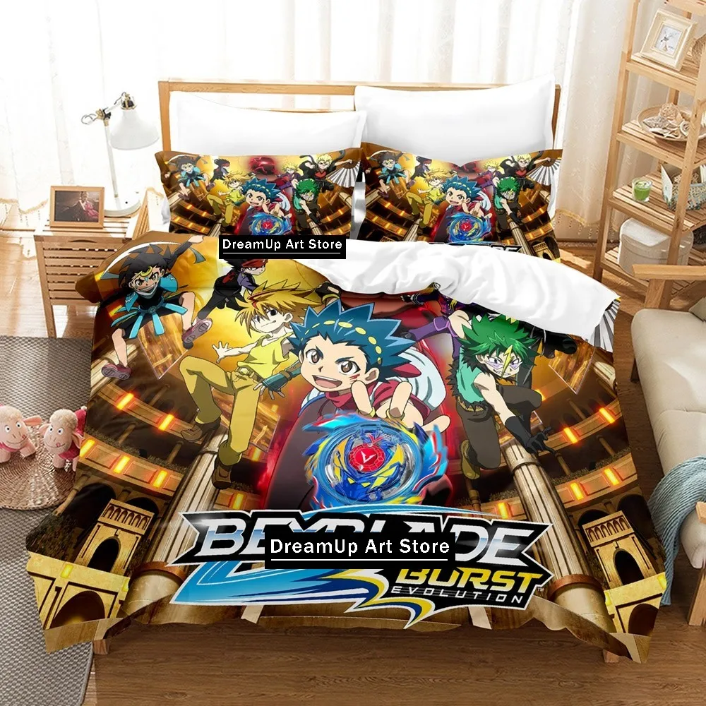 3D Print Cartoon Beyblade Burst Bedding Set Boys Girls Twin Queen King Size Duvet Cover Pillowcase Bed boys Adult Bedroom