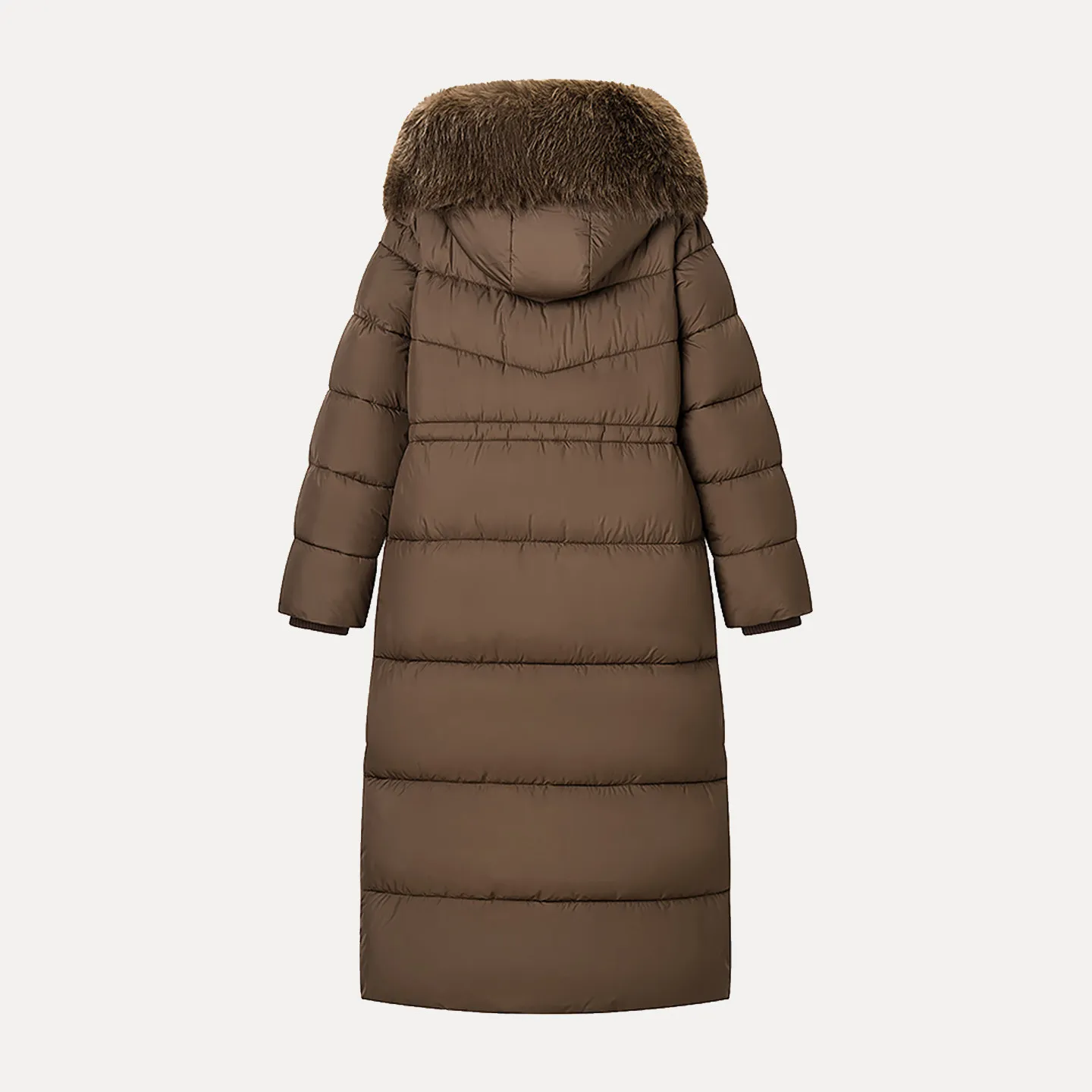 Elegancka długa kurtka z zamkiem błyskawicznym, wkładana przez głowę, odzież wierzchnia damska, zimowa, nowość 2025, osobowość, prosty styl, uniwersalna.