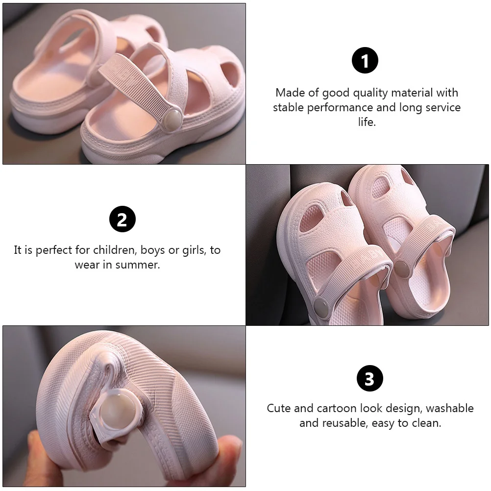 1 ペア子供用ソフトソールサンダル通気性滑り止め漫画デザイン夏のビーチ子供靴洗える滑り止めユニセックス