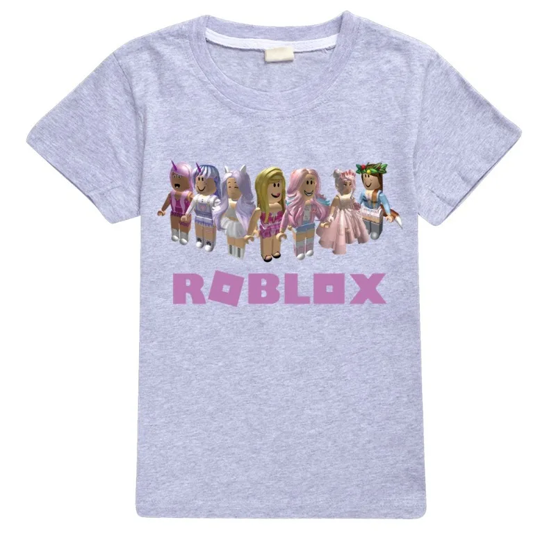 الصيف شعبية Roblox الطفل تي شيرت صبي فتاة طباعة الكرتون الترفيه قصيرة الأكمام قمم تي شيرت مضحك المتضخم الطفل القماش هدية