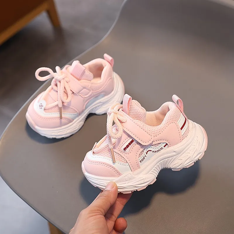 الأطفال تنفس أحذية رياضية مكتنزة للجنسين أحذية رياضية غير رسمية طفل بنين فتاة المضادة للانزلاق أحذية مدرسة التنس 3-6Y الخريف الربيع #6