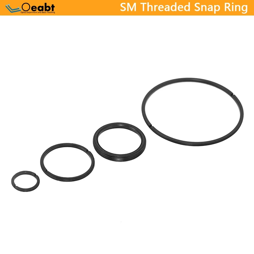 SM05 SM1 SM2 Standard Retaining Ring Threaded Snap Ring Pressure Ring Aluminum Black Optical Lens Tubes and Mounts Fixing Ring