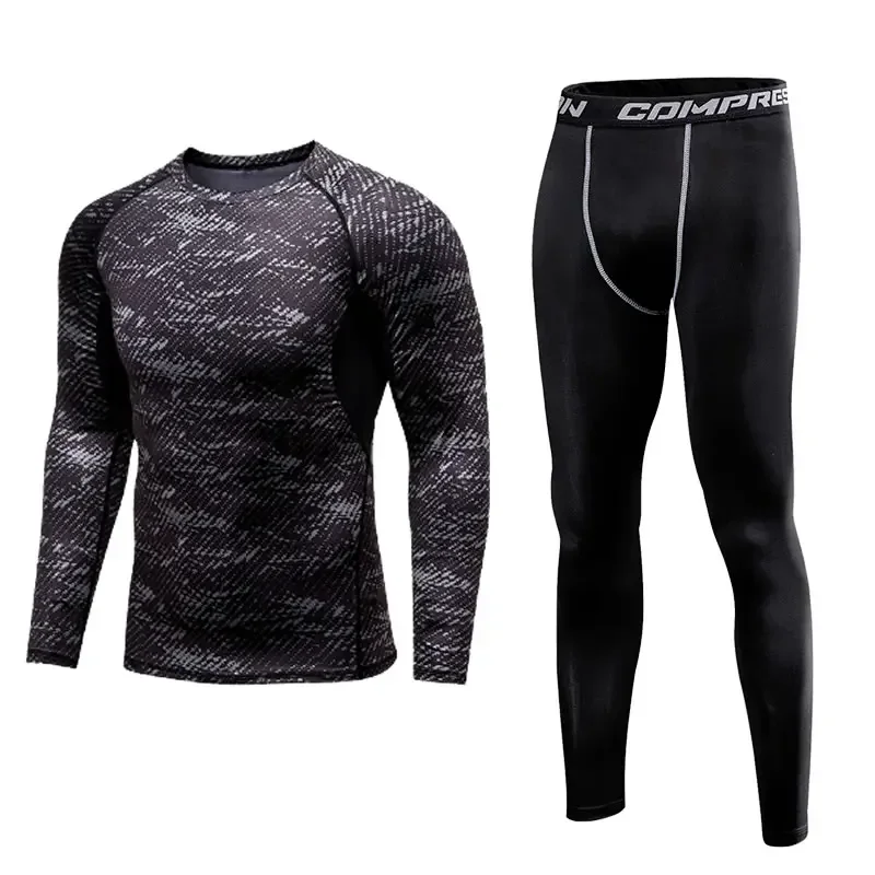 Heren Kleding Sportkleding Gym Fitness Compressie Pakken Hardloopset Sport Outdoor Jogging Snel Droog Strak Ropa Deportiva