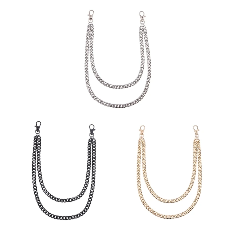 49MD Pants Wallet Chains for Men Women Heavy Duty Jeans Belt Pocket Chains with Lobster Clasp Stylish Metal Bag Chain