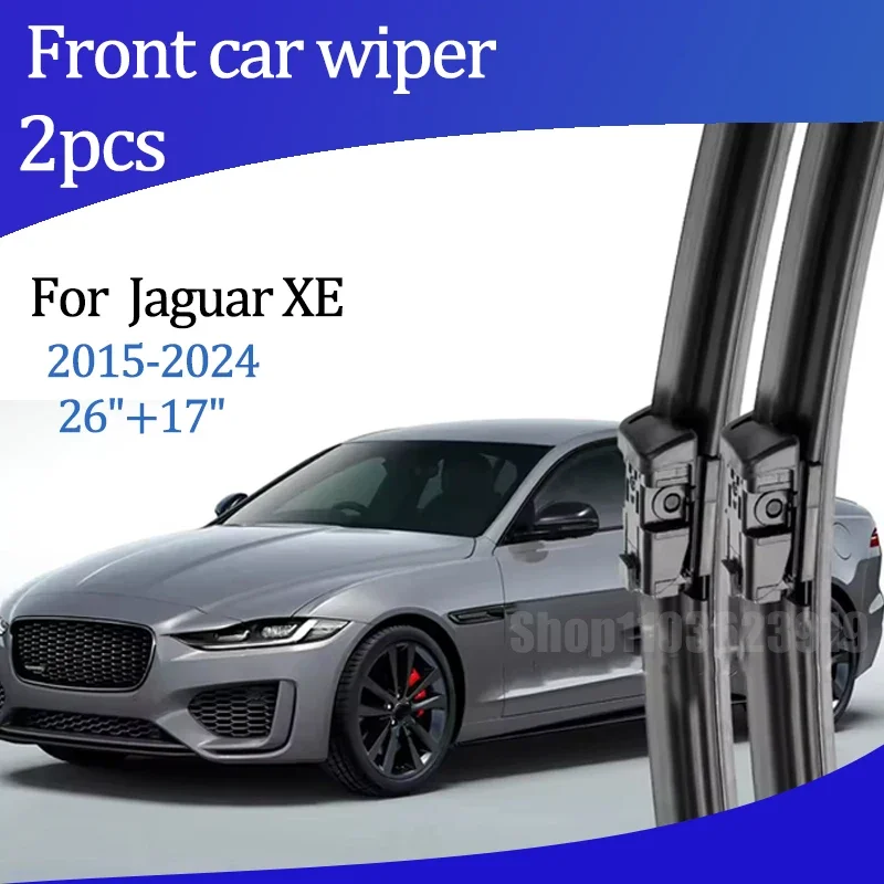 

For Jaguar XE 2015-2024 2016 20172018 2019 Wiper Front Wiper Blades Windshield Windscreen Window Brush 26"+17"Car Accessories