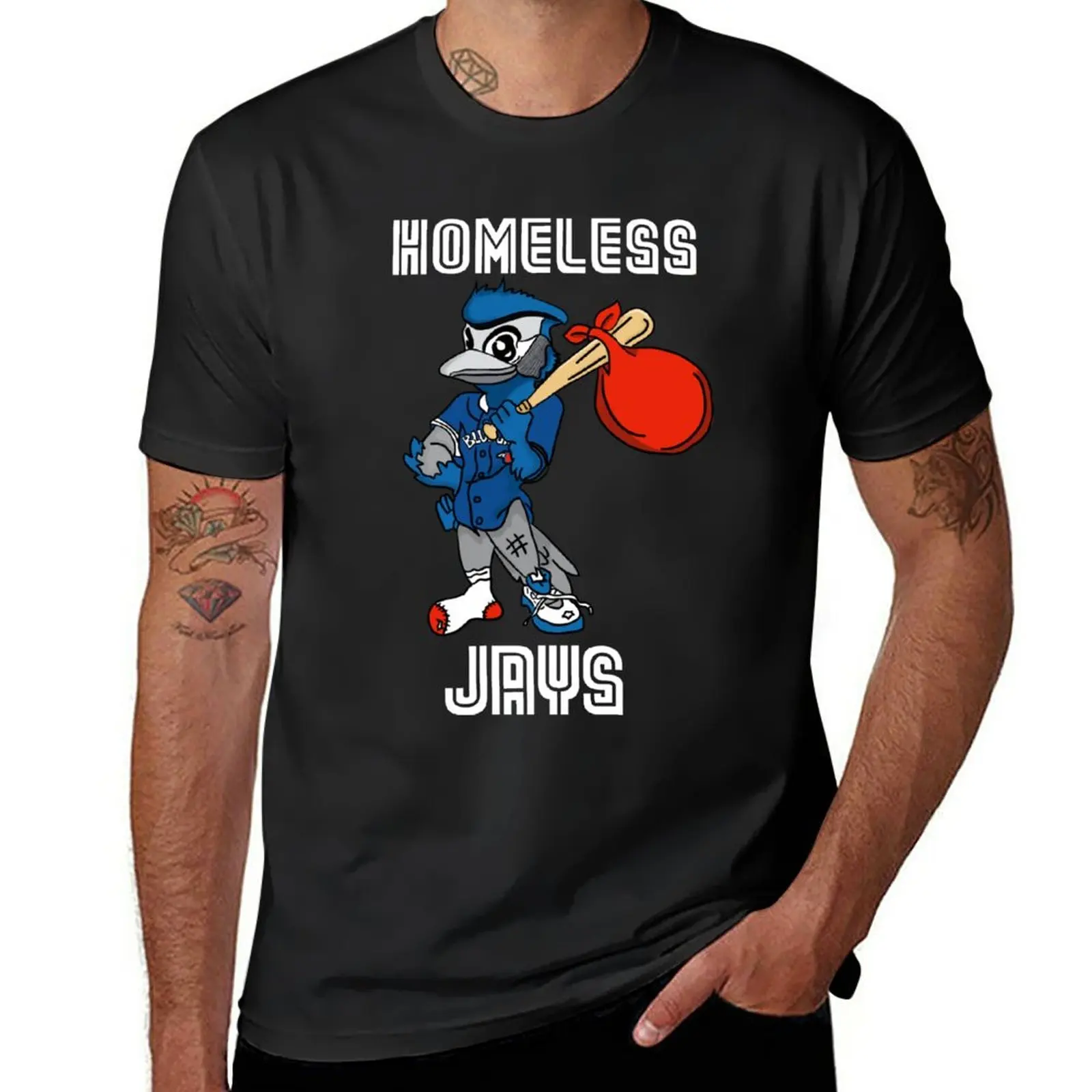 New Homeless Jay T-Shirt sweat shirt oversized t shirts fruit of the loom mens t shirts