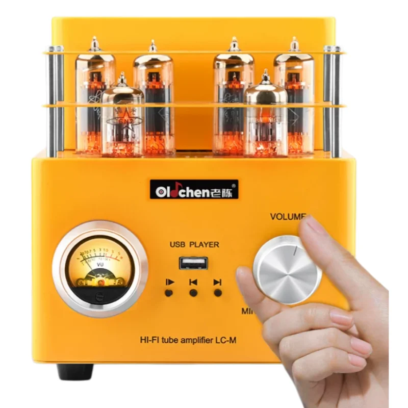 Lao Chen 6P1 pushes and pulls the pure gallbladder machine HiFi fever electron tube gallbladder machine power amplifier audio se