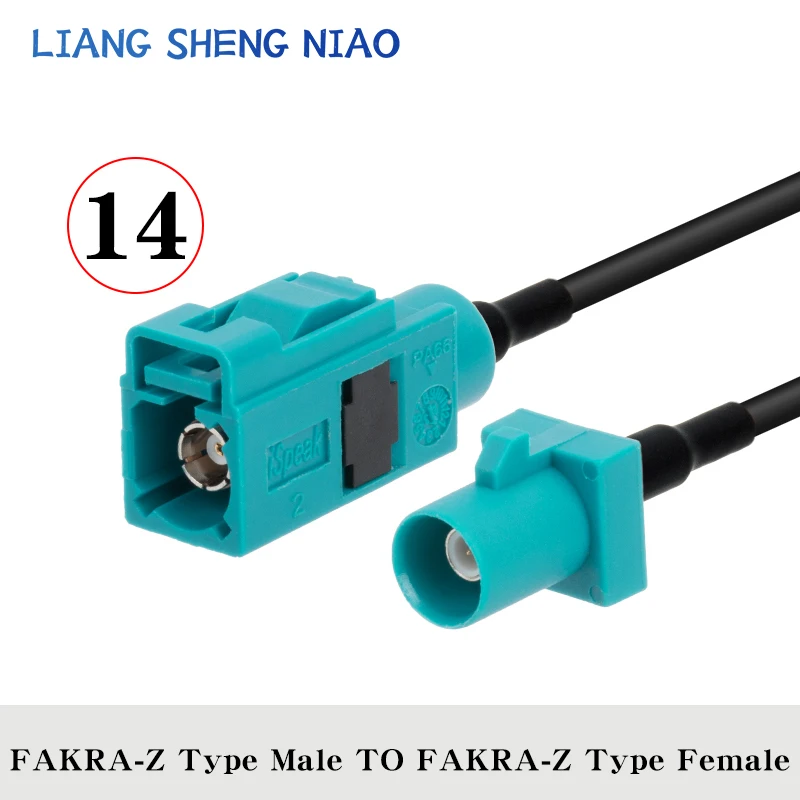 Cable Coaxial RG174 tipo FAKRA Z a SMA macho hembra, Conector de engarce RF para cable de antena GPS, 3G, universal, Z