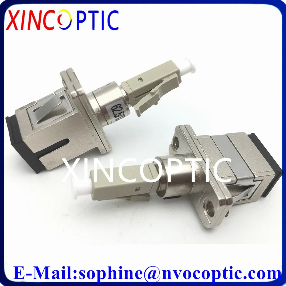 LC Male To SC Female OM1 62.5/125 SX Multimode SC-LCUPC Simplex Hybrid Fiber Optical Switch Adaptor Coupler Connector