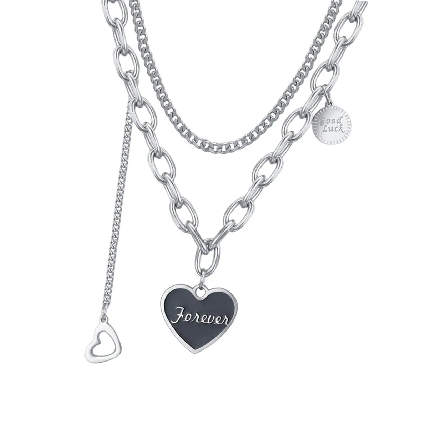 

Heart Pendant Necklace Fashion Chain Necklace for Men Women Him Her Friends