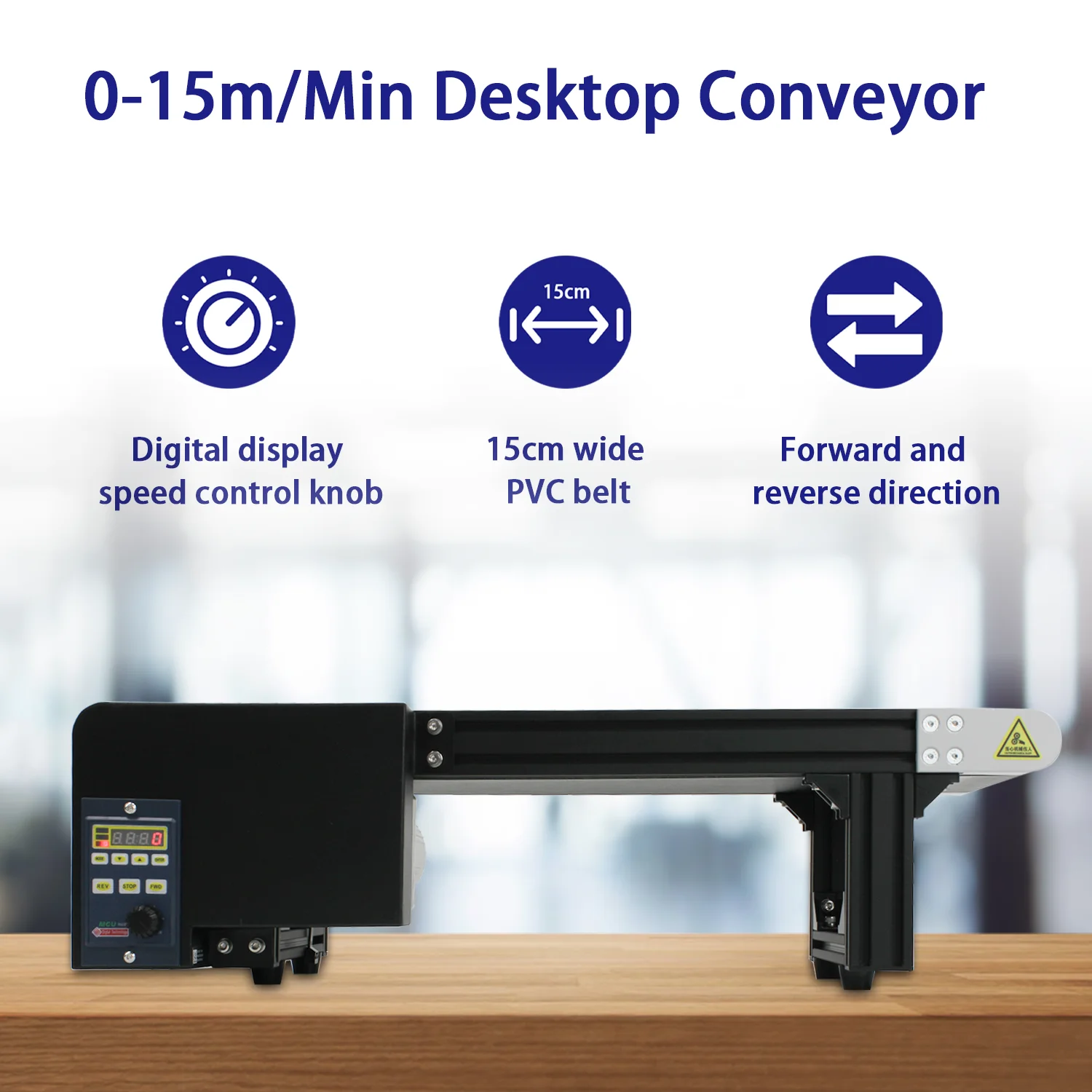 EURANNIT EN2 High Speed Conveyor Belt Aluminum Conveyor Belt Adjustable Speed Electric Conveyor Assembly Line Printer Accessory
