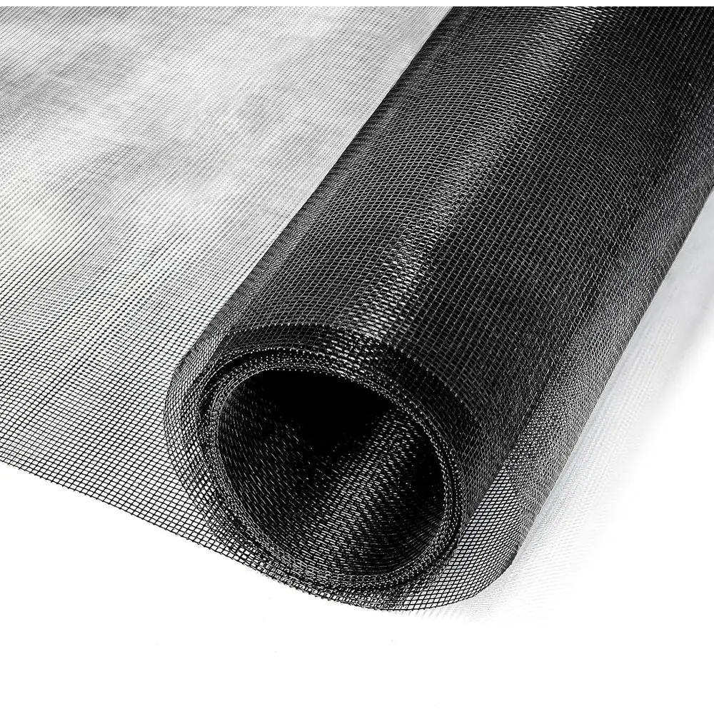 Durable 48x118 Fiberglass Black Window Screen Mesh, Replacement/Repair Kit, Easy DIY Install