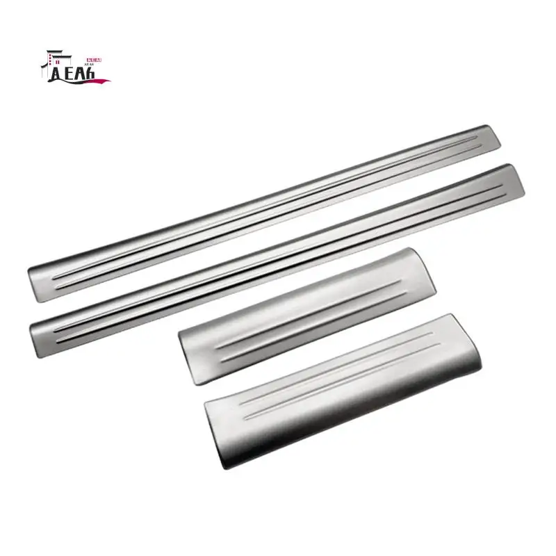 

AEA6-4Pcs Front Rear Inner Door Sill Pedal Trim Cover Accessories For Honda Vezel HR-V HRV 2021-2023 Scuff Plate Silver