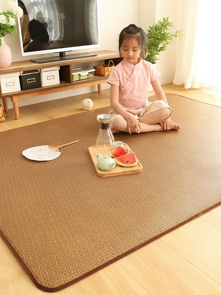 Japanese mat carpet living room tatami floor mat bedroom mat rattan mat splicing rattan mat