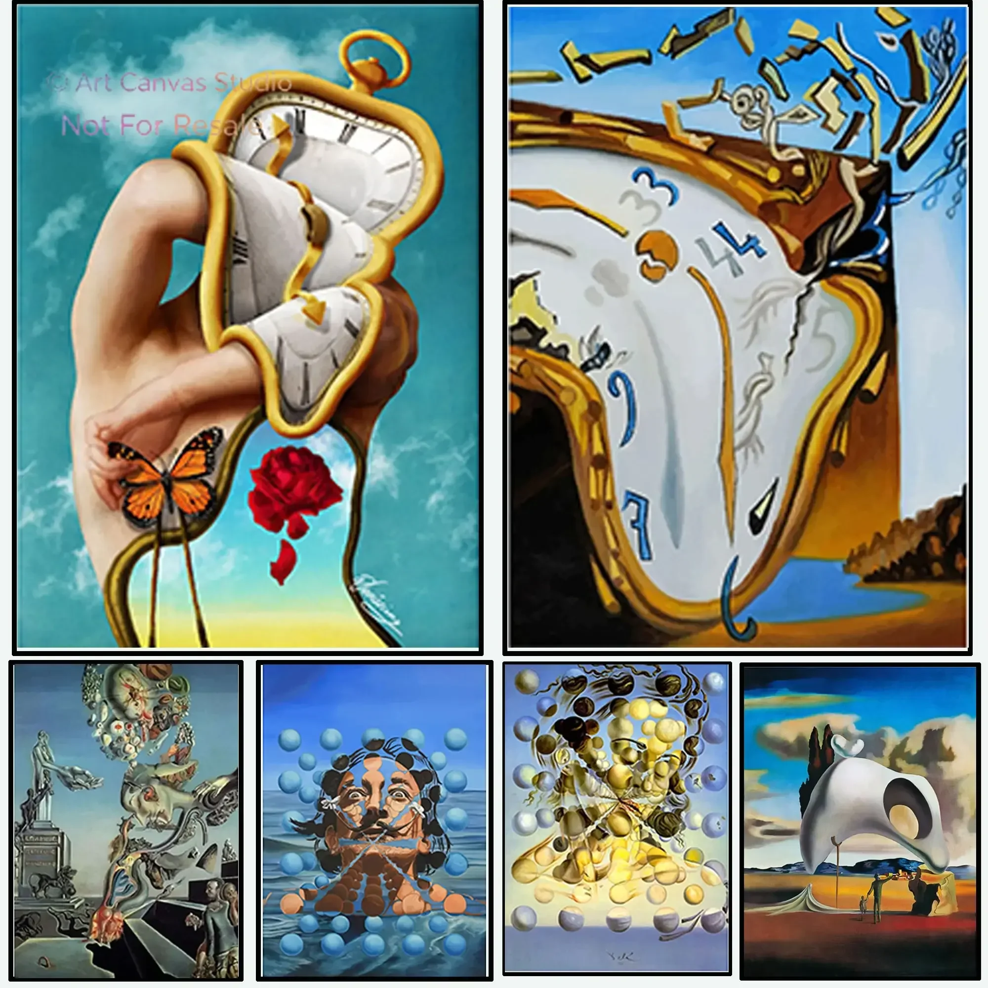 Surrealism Salvador Dali Famous Artwork Canvas Painting  Wall Art Posters  Prints for Living Room Home Decor