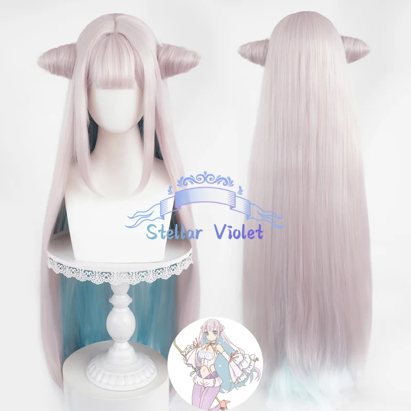 

Аниме MahoAku Mimori Byakuya Косплей Парик Серебристый Розовый Синий 100 см Длинные термостойкие синтетические волосы Парики для вечеринок в стиле аниме + Кепка для парика