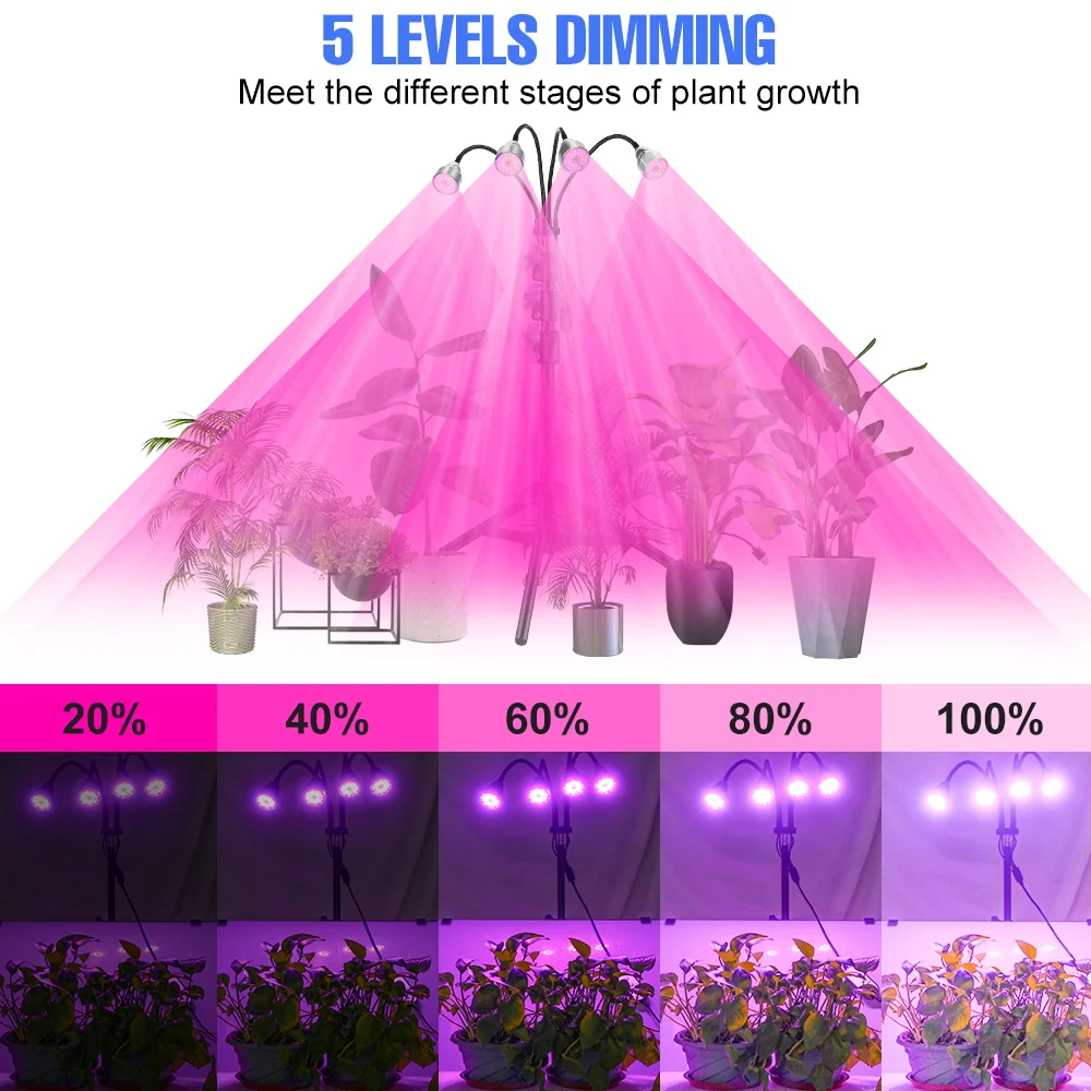 LED Grow Light Full Spectrum Phytolamp Hydroponics Indoor Cultivation LED Growing Lamp For Plants Seedling Flowers Seeds Growbox