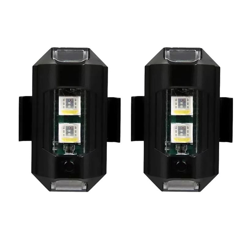 

ABJG-2 шт. 7 цветов дрон стробоскоп USB светодиодный анти-столкновение велосипед хвост дрон ночной летающий мини-сигнал