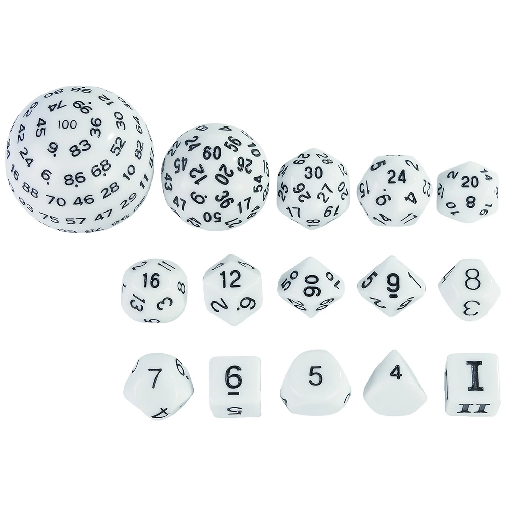 Polyedrisches Würfelset DND-Würfel POP D3-D100 Acrylwürfel-Sets 15-teilig als Geschenk DND-Spiel RPG Brettspielzubehör – Detail 8