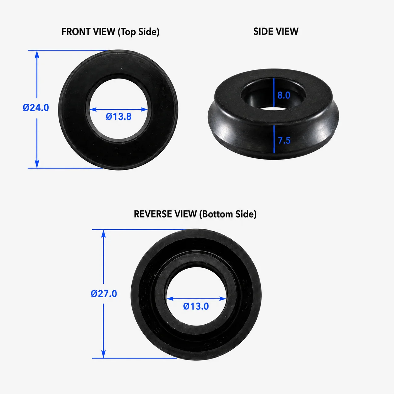 Rear Wheel Cylinder Cup 1 Inch Isuzu Elf Light Truck Brake Rubber Cup Seal Hydraulic Repair 010-80423 SC80423R SC-80423R